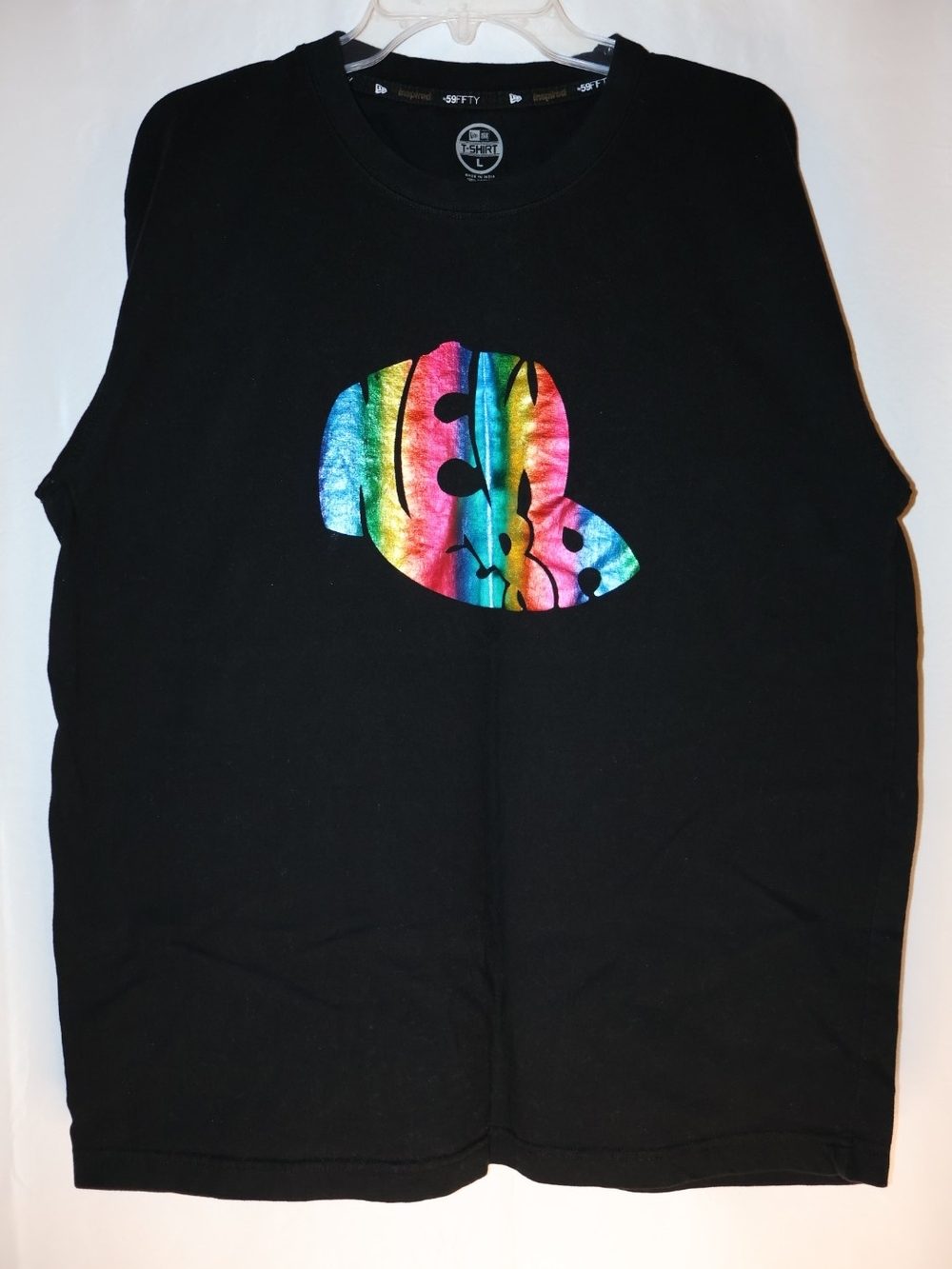 New Era Metallic Rainbow Crewneck T-Shirt